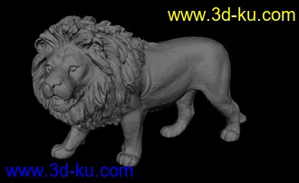 3D打印模型狮子（高模）的图片