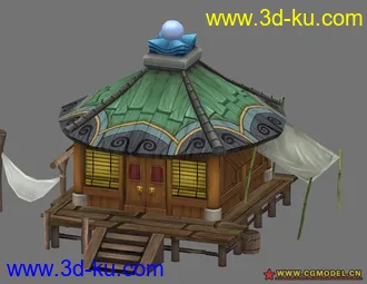 3D打印模型古代Q版建筑。第一次发贴，请大家多多指点!的图片