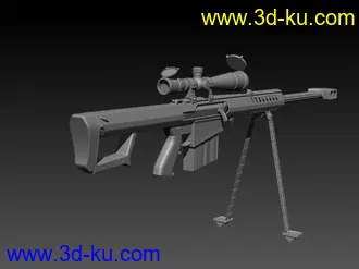 3D打印模型一个巴雷特M82A1高模   mb格式和OBJ格式   喜欢的可以拿去的图片