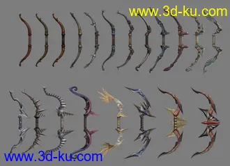 3D打印模型tera的一些武器的图片