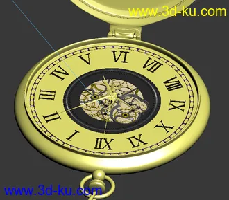 3D打印模型怀表（带齿轮）的图片