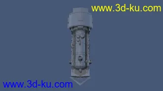 3D打印模型火车头。的图片