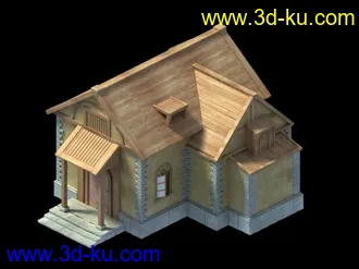 3D打印模型小木屋的图片