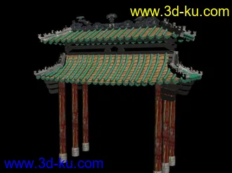 3D打印模型牌楼、古建筑、亭子的图片