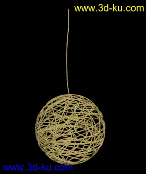 3D打印模型藤艺花球的图片