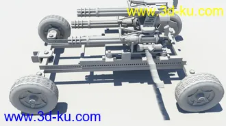 3D打印模型加特林的图片