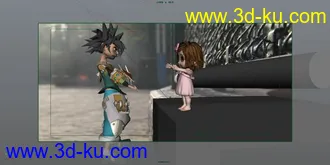 3D打印模型小场景，萝莉，角色的图片