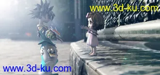 3D打印模型小场景，萝莉，角色的图片