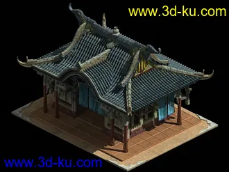 3D打印模型古风建筑的图片