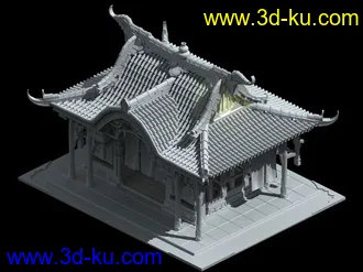 3D打印模型古风建筑的图片