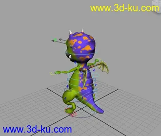 3D打印模型Q版的小恐龙的图片