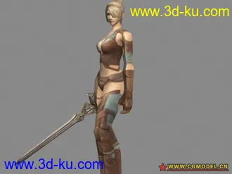 3D打印模型女剑侠的图片