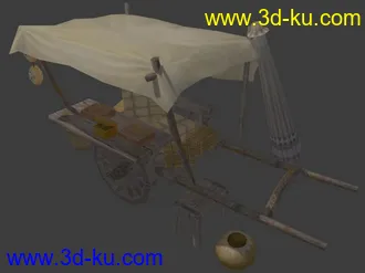 推車攤子模型的图片