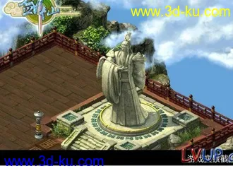 3D打印模型道士雕像的图片