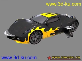 3D打印模型突破5K线，发个游戏里的车模以作纪念的图片