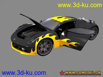 3D打印模型突破5K线，发个游戏里的车模以作纪念的图片