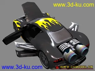 3D打印模型突破5K线，发个游戏里的车模以作纪念的图片