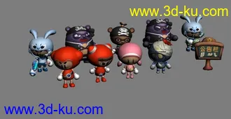 3D打印模型泡泡家族的图片