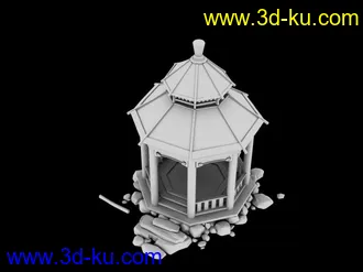 3D打印模型一个小场景，想、望大家多给意见，不批不成才的图片