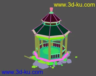 3D打印模型一个小场景，想、望大家多给意见，不批不成才的图片