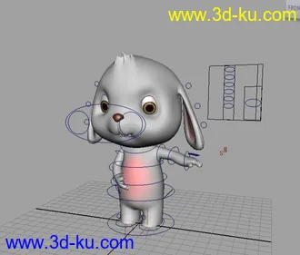 3D打印模型可爱的兔子的图片