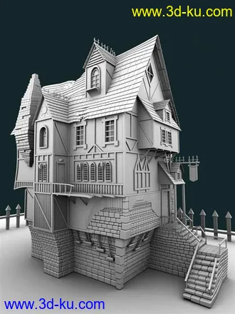 3D打印模型小洋楼的图片