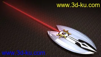 3D打印模型未来感的长刀的图片