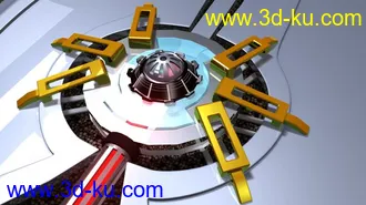 3D打印模型未来感的长刀的图片