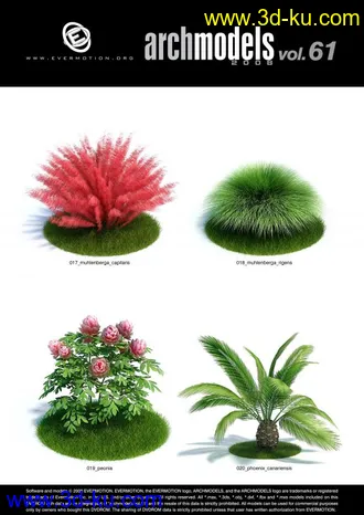 树木   花草  模型    全是FBX文件带有材质的图片