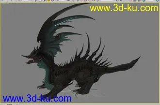 3D打印模型剑灵的大BOSS风毒龙一只，带绑定和全套动作。直流口水啊。的图片