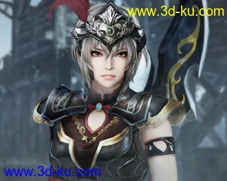 3D打印模型《真·三国无双7》 吕布之女【吕玲绮】的图片