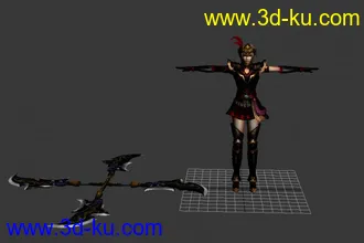 3D打印模型《真·三国无双7》 吕布之女【吕玲绮】的图片