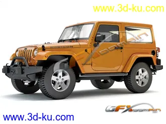 3D打印模型牧马人越野车的图片