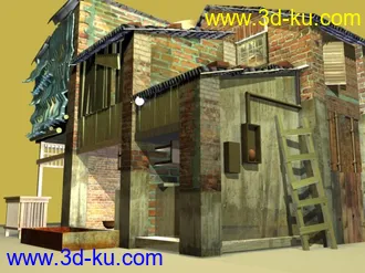 房屋无材质模型的图片