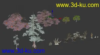 3D打印模型剑灵树木植被的图片