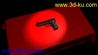 3D打印模型非常战争，随身携带短枪，射点精准枪的图片