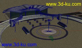 3D打印模型潍坊火车站场景练习的图片