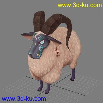 3D打印模型一只呆萌的咩的图片