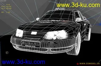 3D打印模型斯巴鲁翼豹 带灯光贴图材质 内饰齐全 精品！的图片
