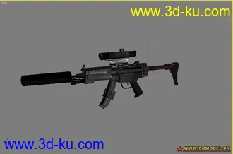 3D打印模型穿越火线 MP5消音 带贴图的图片