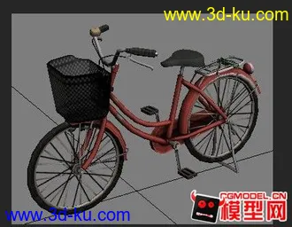 3D打印模型游戏模 小红自行车一辆的图片
