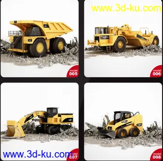 3D打印模型工程机械的图片