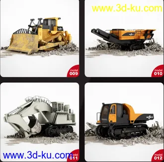 3D打印模型工程机械的图片