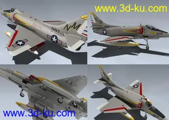 3D打印模型军火商★ A-4E Skyhawk 美国“天鹰”攻击机的图片