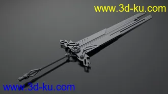 3D打印模型可以变形的未来感的剑的图片