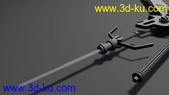 3D打印模型可以变形的未来感的剑的图片