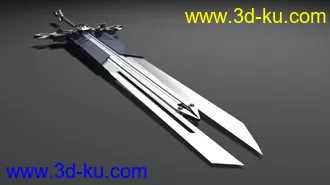 3D打印模型可以变形的未来感的剑的图片