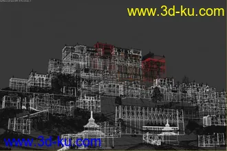 3D打印模型村庄 小矮房子的图片