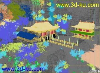 3D打印模型悬崖上的 房子的图片