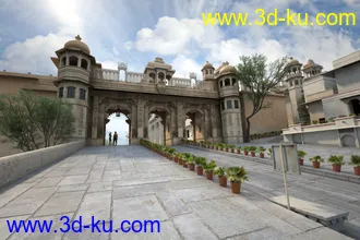 3D打印模型城门的图片